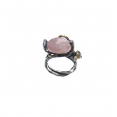 Silver Pink Tourmaline Ring