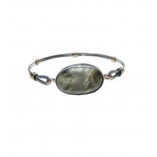 GREEN LABRADORITE DESIGNER BANGLE