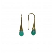 Gold Plated Beryl Earring