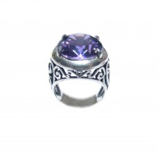 Silver Amethyst Ring 
