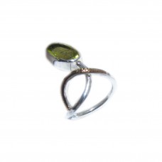 Silver Lemon Quartz Ring 
