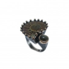 Silver Ammonite Ring