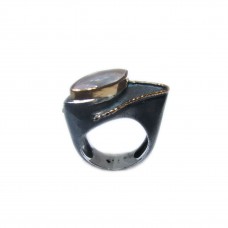 Silver Rose Quartz Ring