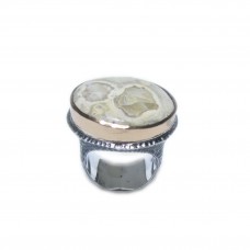 Silver Fire Opal Ring