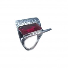 Silver Ruby Ring