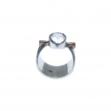 Silver Rose Quartz Ring
