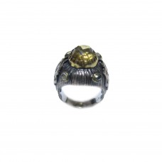 Silver Citrine Ring