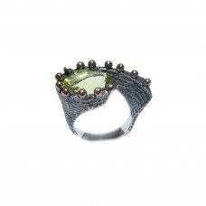 Silver Silimanite Ring