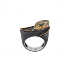 Silver Citrine Ring