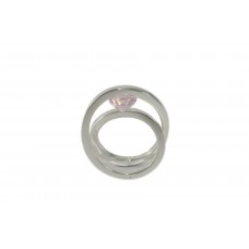 Silver Rose Quartz Ring