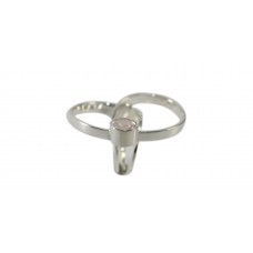 Silver Rose Quartz Ring