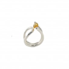 Silver Citrine Ring