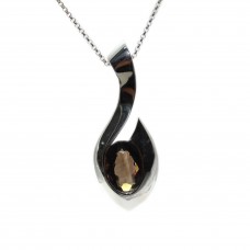 Silver Smokey Quartz Pendant