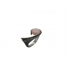 Silver Peru Opal Ring