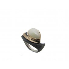 Silver Ethiopian Opal Ring