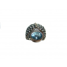 Silver Blue Topaz Ring