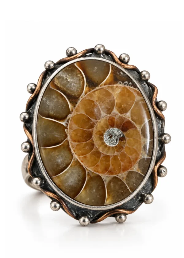 Facet Cut Smoky Quartz Elegance Ring - Image 1