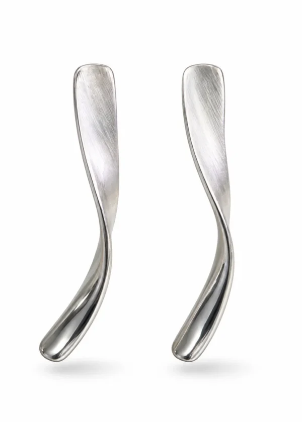 Textured Oval Sunburst Statement Earrings - Image 1