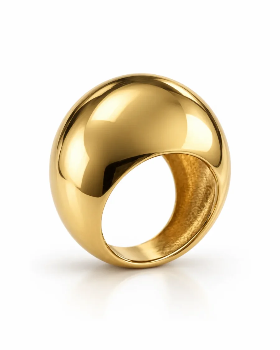Bold Gold Dome Chunky Statement Ring Bold Gold Dome Chunky Statement Ring - handcrafted by Silverely